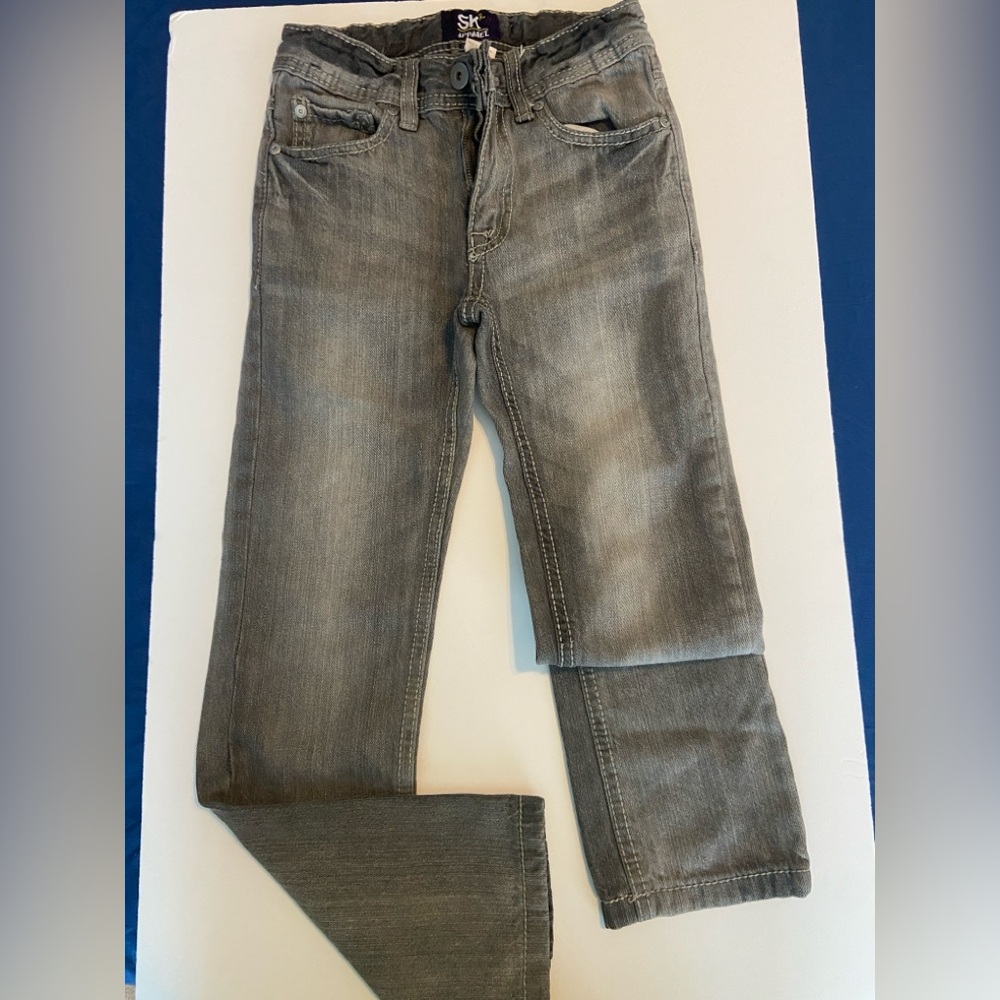Boys Jeans - black washed out denim